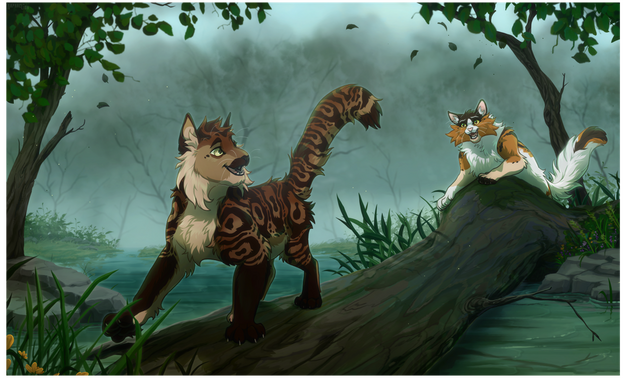 2x Shaded Fullbodies + Background